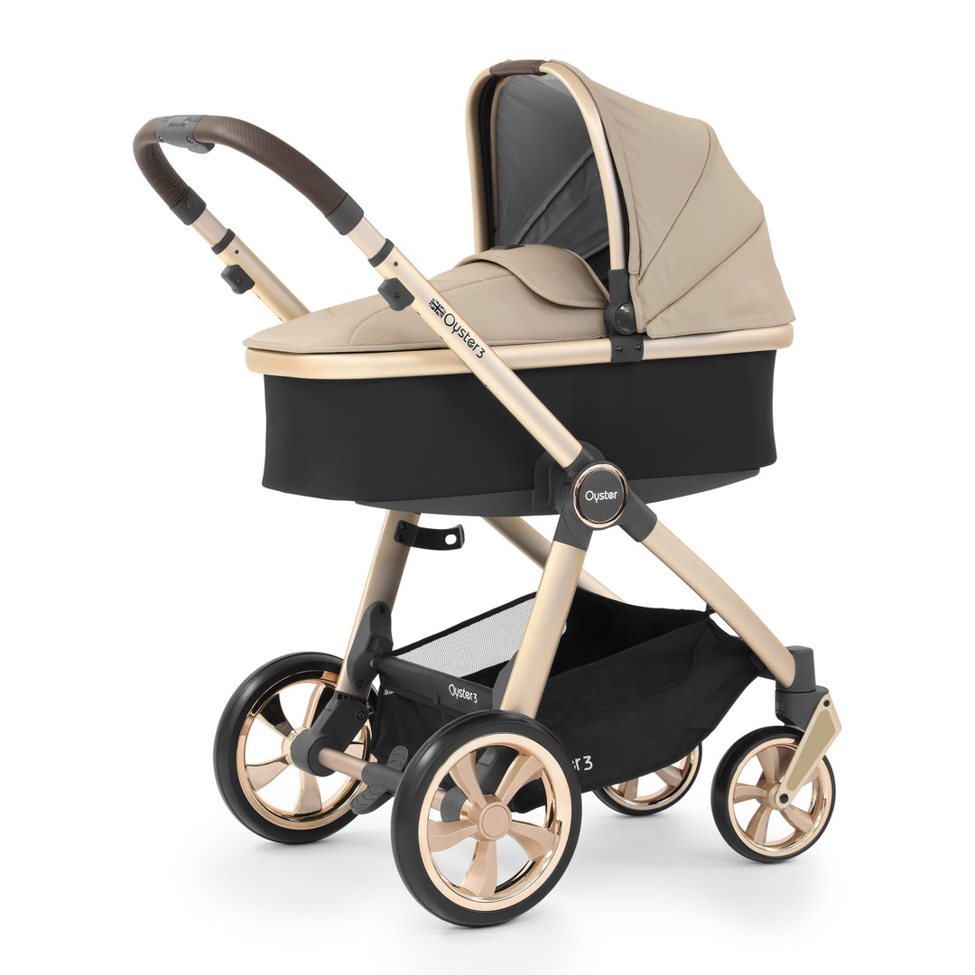 OPEN BOX Babystyle Oyster3 Pram, Pushchair & Footmuff - Champagne