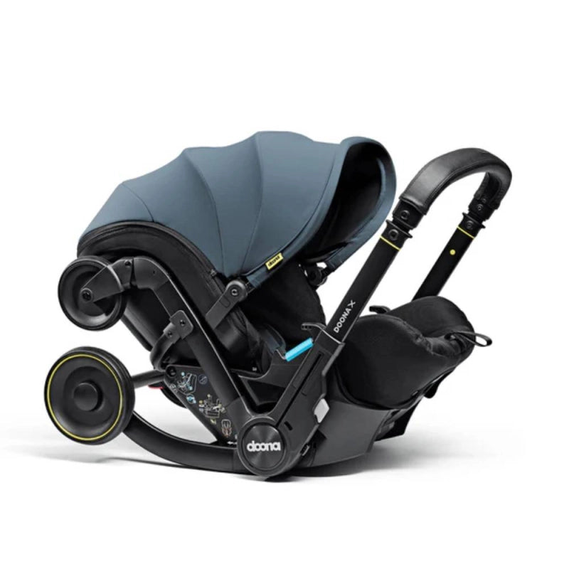 Doona X Recline Car Seat & Stroller with Isofix Base & Rain Cover Bundle - Ocean Blue + FREE Essentials Bag Worth £54.99!