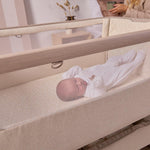Tutti Bambini Cozee Air 2 Bedside Crib - Soft Walnut/Cocoa
