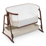 Ickle Bubba Bubba&Me Luxe Bedside Crib - Stone