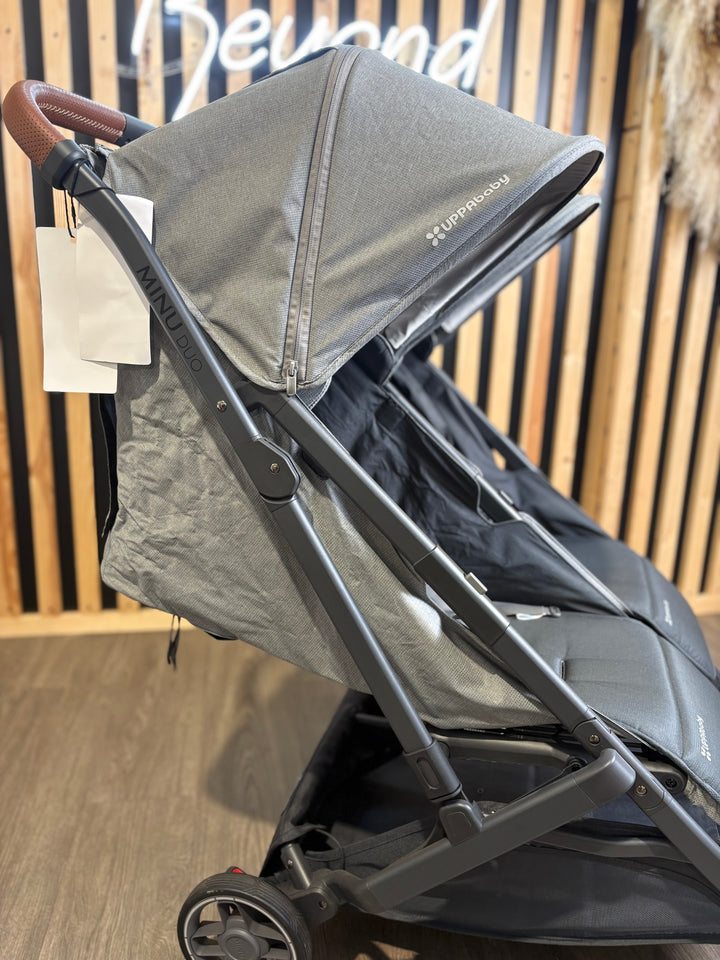 EX DISPLAY UPPAbaby MINU Duo Double Stroller - Greyson