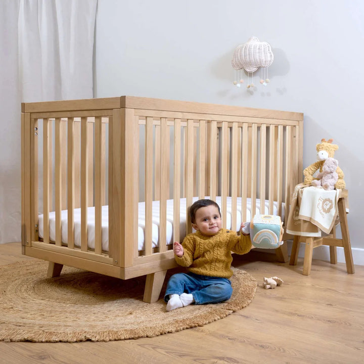 Clair De Lune Solid Oak Cot Bed