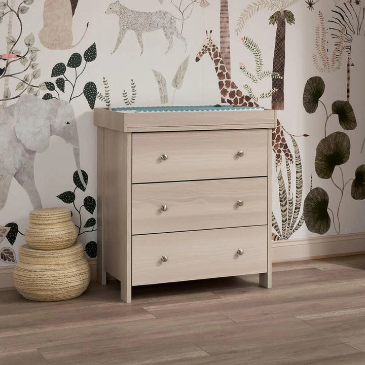 Obaby Nika 3 Piece Room Set & Underdrawer Bundle - Aspen