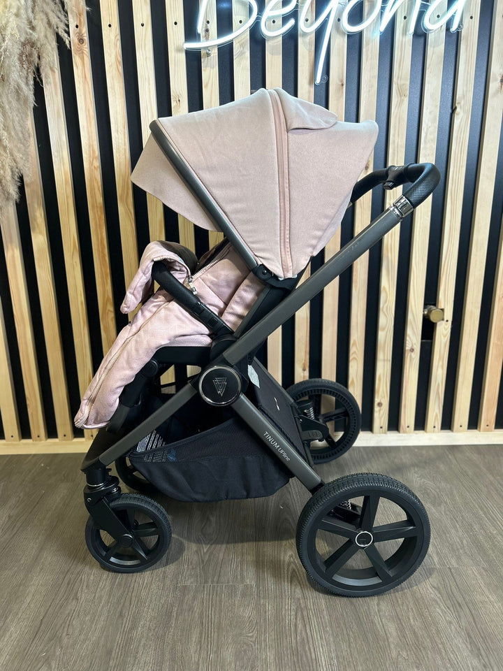 PRE LOVED Venicci Tinum Upline 3in1 Travel System Including Cosmo Car Seat - Misty Rose