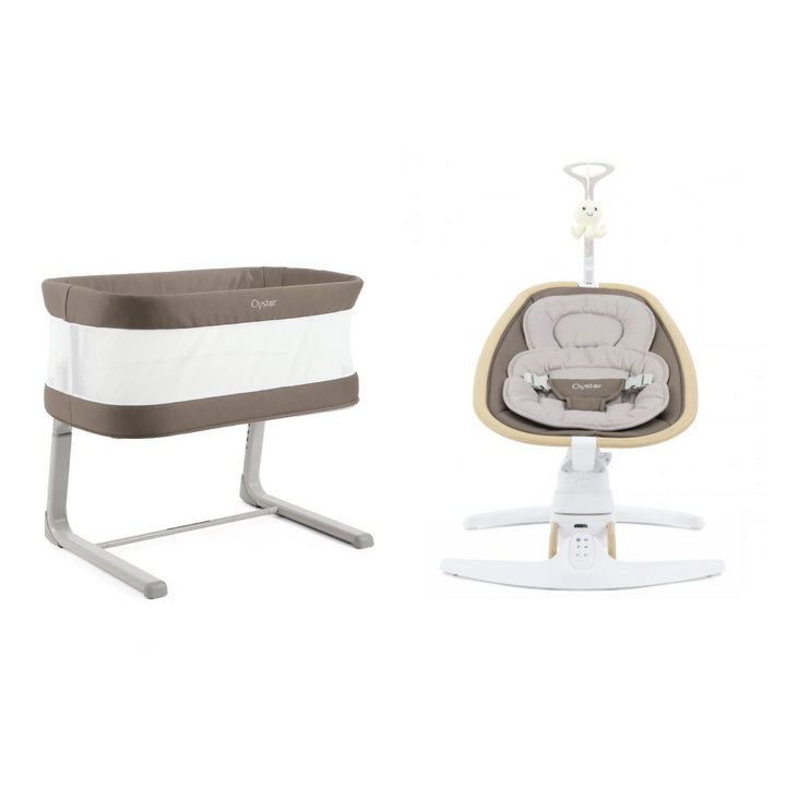 Babystyle Oyster Home Wiggle Crib & Smart Motion Rocker Duo - Mink