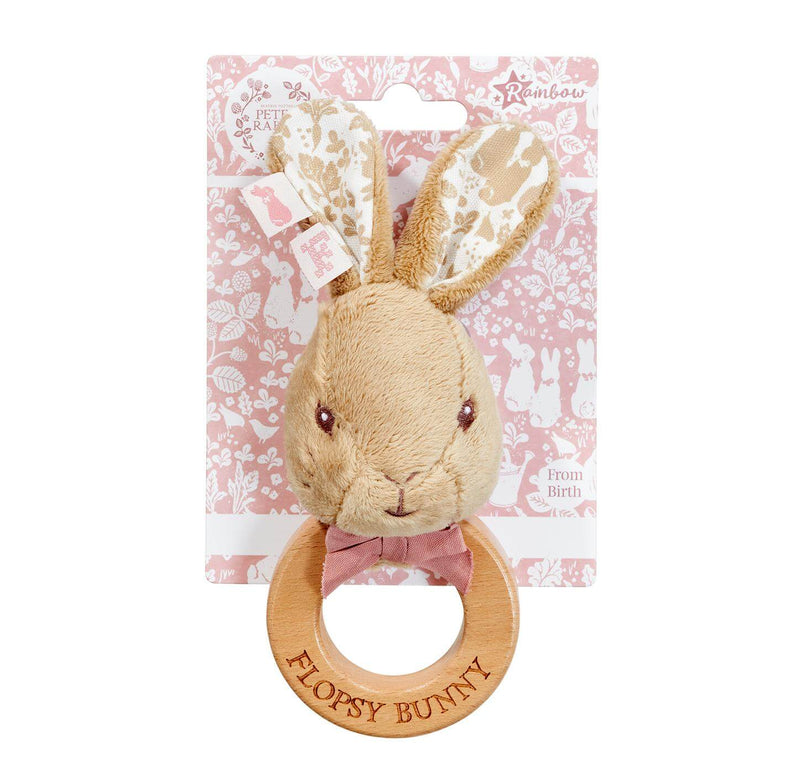 Peter Rabbit Signature Collection - Flopsy Wooden Ring Rattle