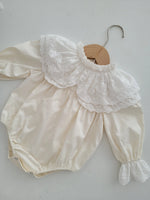 Nunubebe Jane Premium Lace Collar Romper