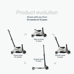 SmarTrike Xtend Ride On Scooter Plus - Cool Grey