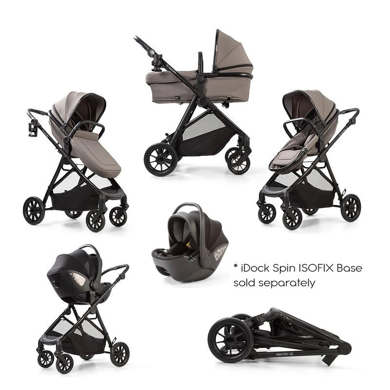Redkite Push Me Savanna i Travel System Inc Neo Car Seat - Grey