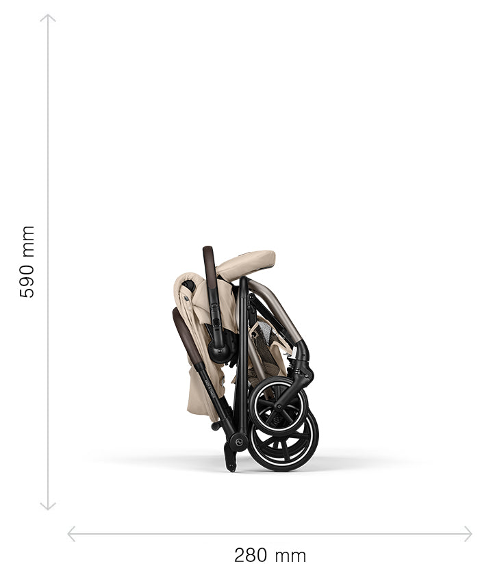 Cybex Eezy S Twist +2 Stroller - Dune Grey (2026 Model)