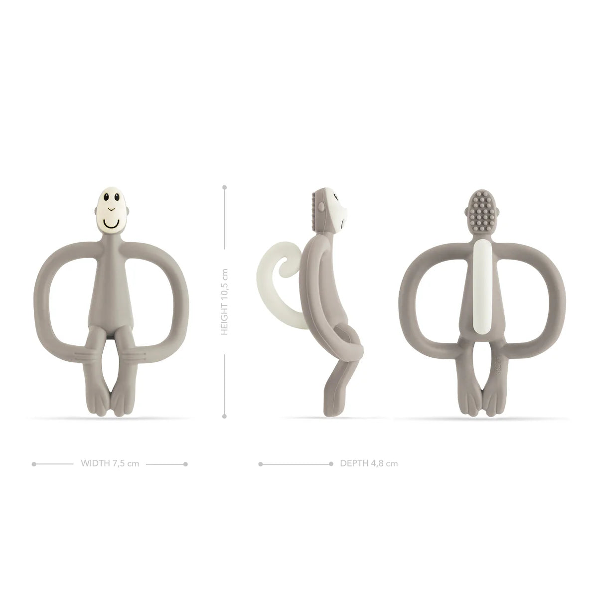 Matchstick Monkey Original Teething Toy  - Grey