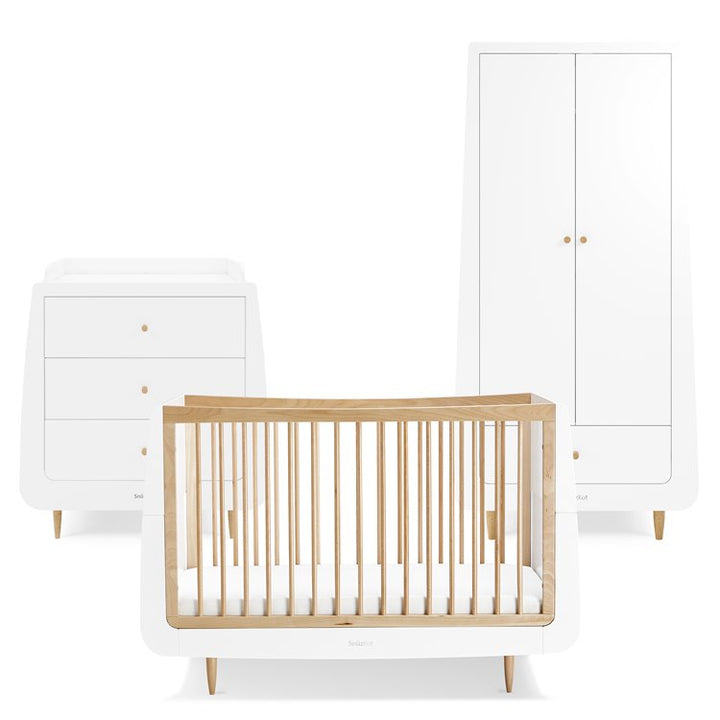 SnuzKot Skandi 3 Piece Nursery Furniture Set - Natural