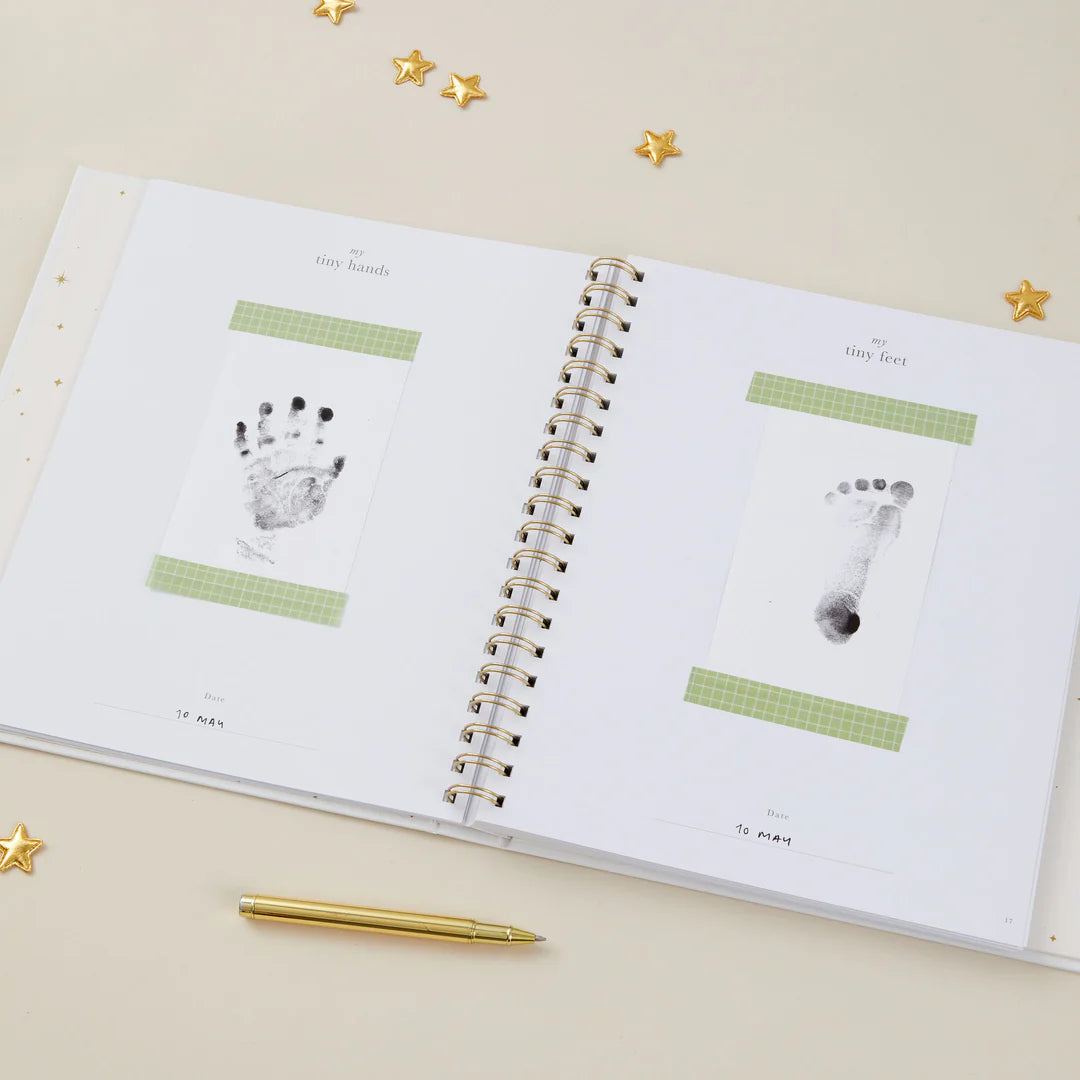 Blush & Gold My Baby Book - Baby Memory Book - Safari