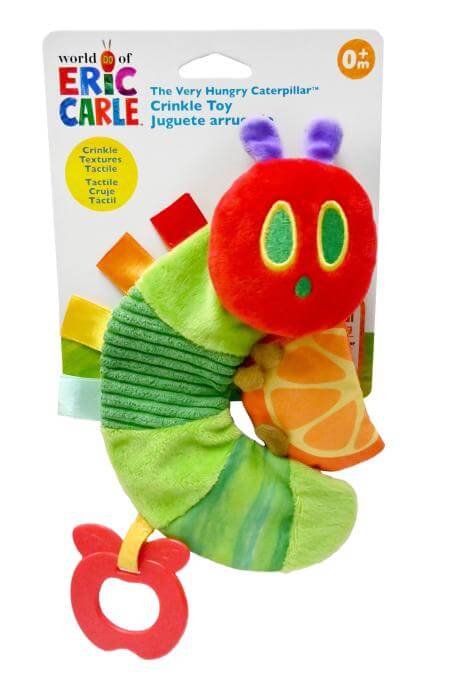The Very Hungry Caterpillar Crinkle Toy With Orange