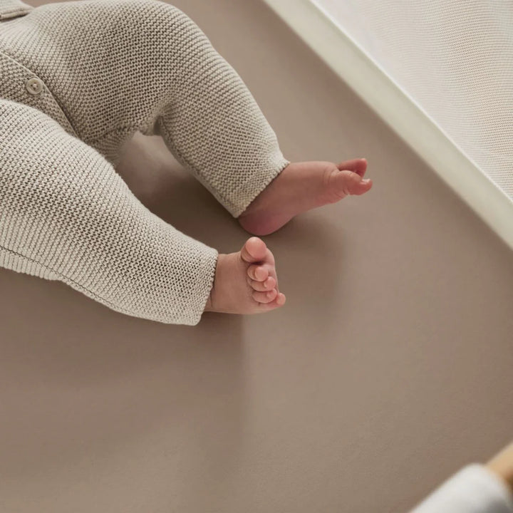 The Little Green Sheep Organic Crib Fitted Sheets - Truffle