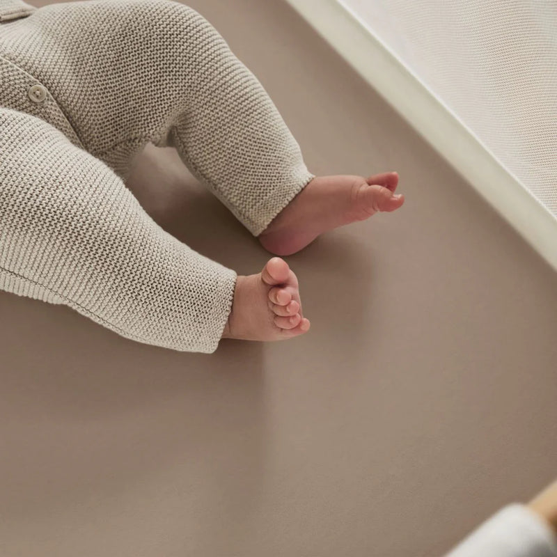 The Little Green Sheep Organic Crib Fitted Sheets - Truffle
