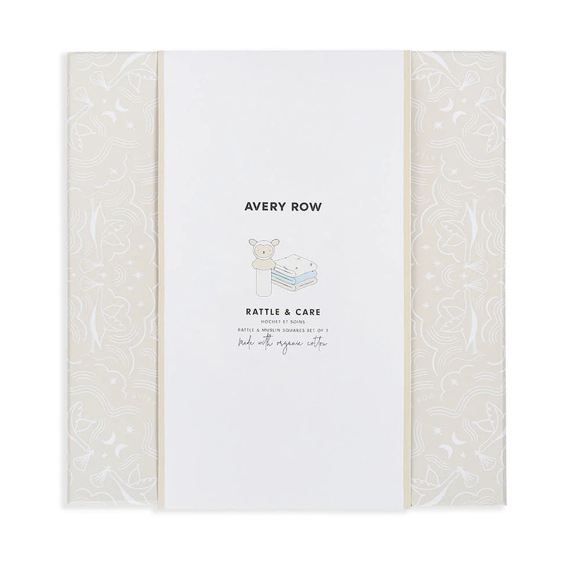 Avery Row Rattle & Care New Baby Gift Set - Little Farm