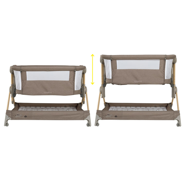 Cosatto Close to Me Folding Bedside Crib - Lollop