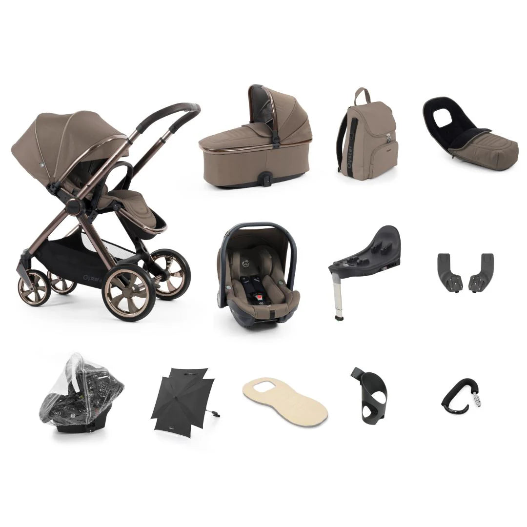 Oyster4 Travel System Bundle Inc Capsule Car Seat - Mink