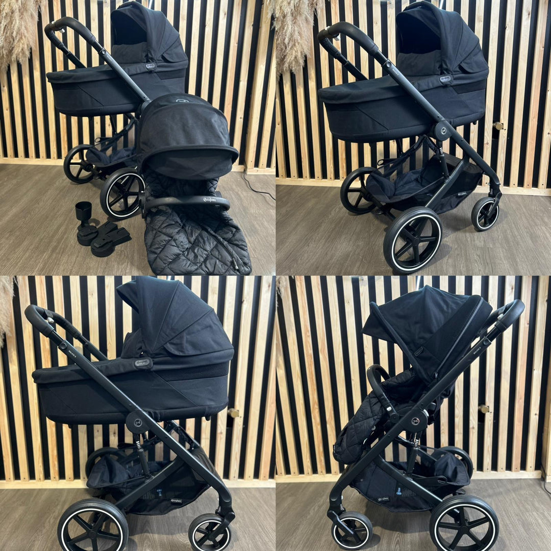 PRE LOVED Cybex Balios S Lux Pram, Pushchair + Accessories - Black