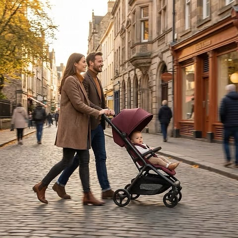 Redkite Push Me Astro Stroller - Mulberry