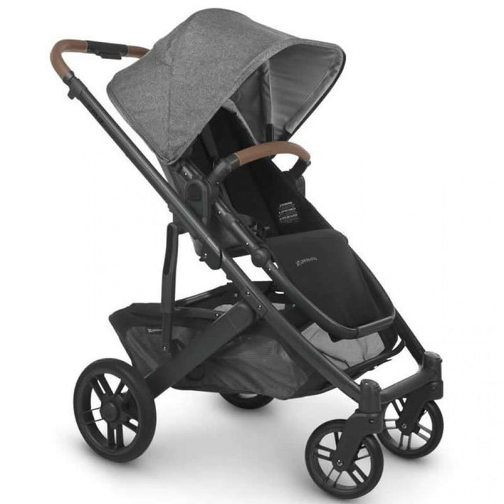 Uppababy Cruz V2 Pushchair + Carrycot + Mesa + Base i-Size Travel System - Greyson Charcoal Melange