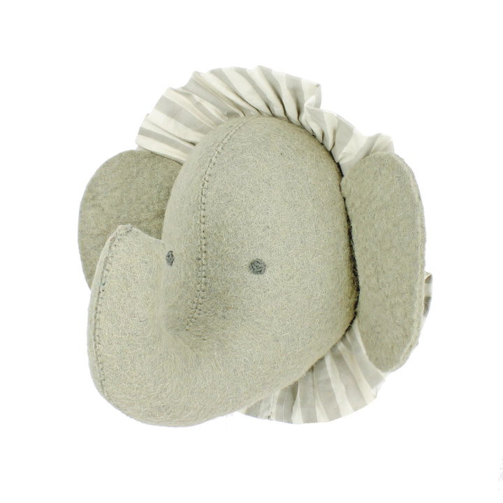 Fiona Walker Elephant with Vintage Ruff Head Mini - Grey