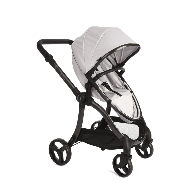 egg Dolls Pram by Roma - Houndstooth Silver