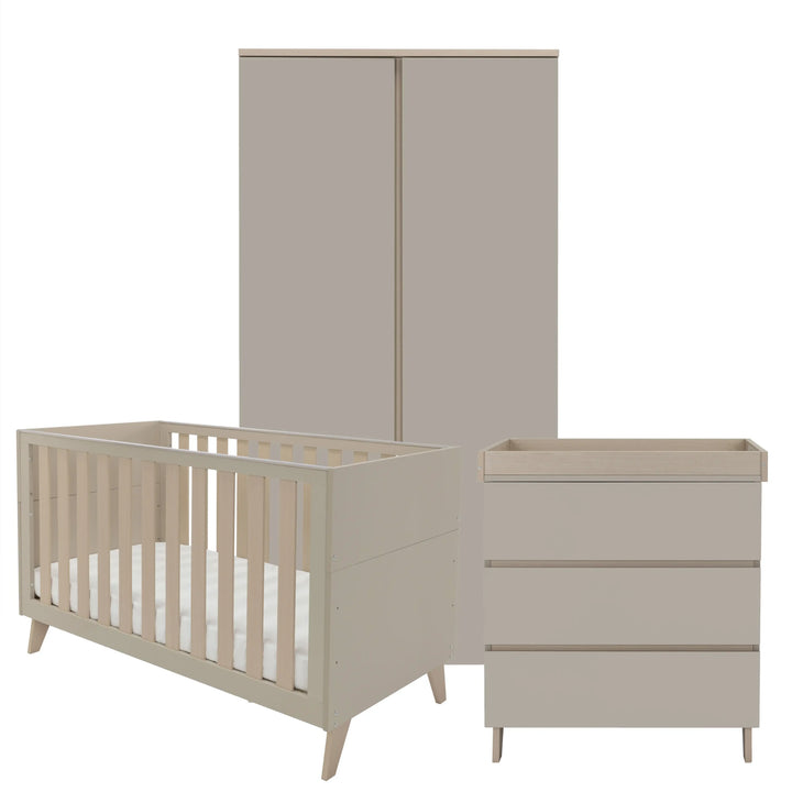 Babymore Dante 3 Piece Nursery Room Set – Cashmere
