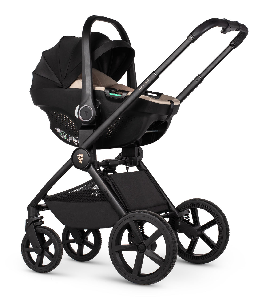 Venicci Upline2 4in1 Travel System Inc 360 Base - Special Edition Draft Beige