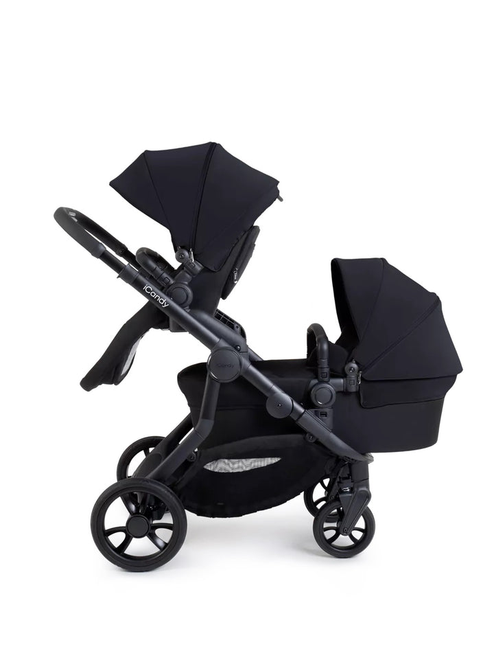 iCandy Orange 4 Double Pushchair Bundle - Black Edition