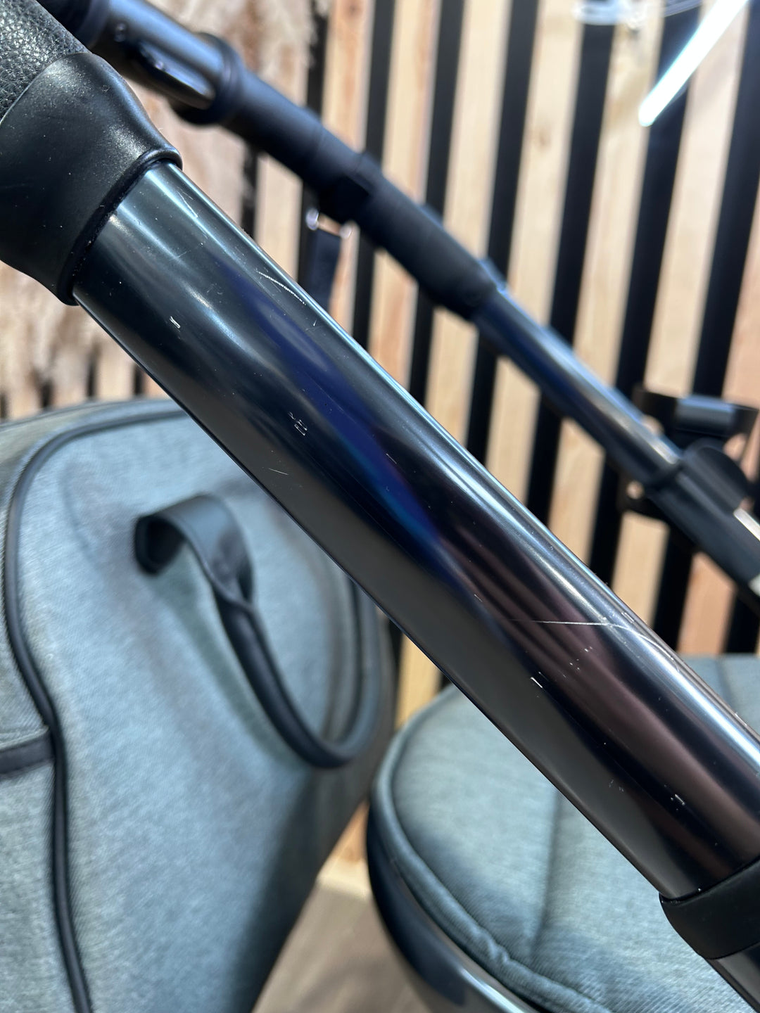 PRE LOVED iCandy Peach 6 Travel System - Dark Grey Twill