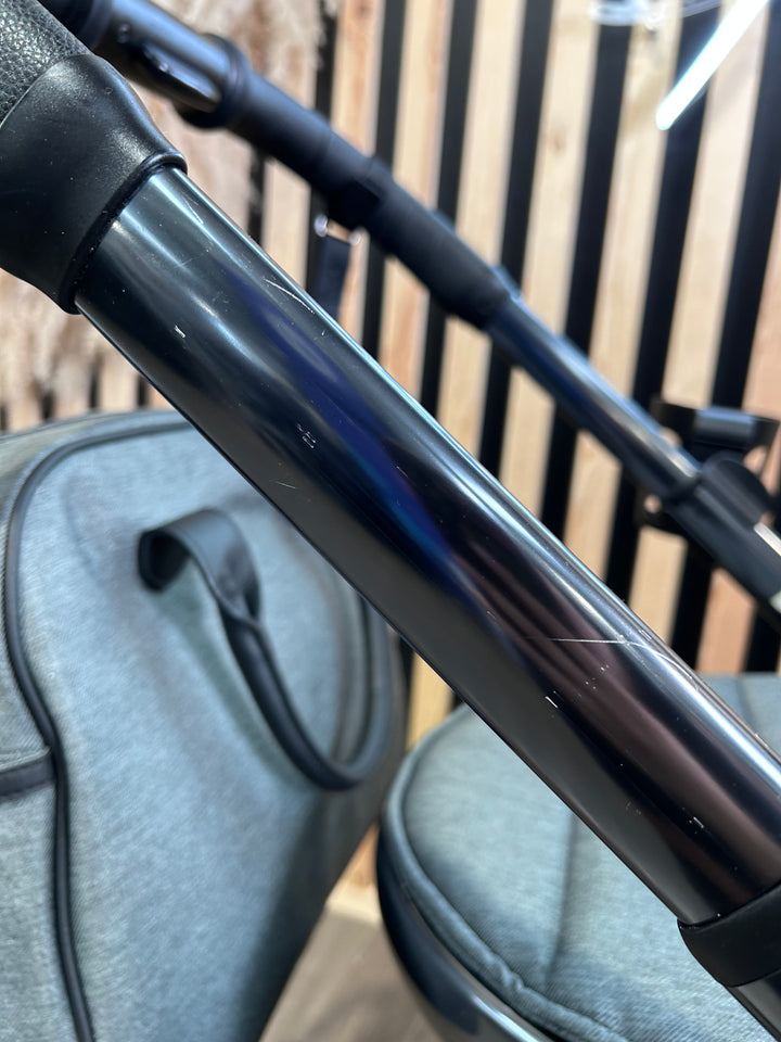 PRE LOVED iCandy Peach 6 Travel System - Dark Grey Twill