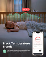 Momcozy Smart Medical-Grade Wearable Baby Thermometer