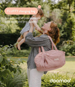 Doomoo Corduroy Soft Changing Bag - Pink