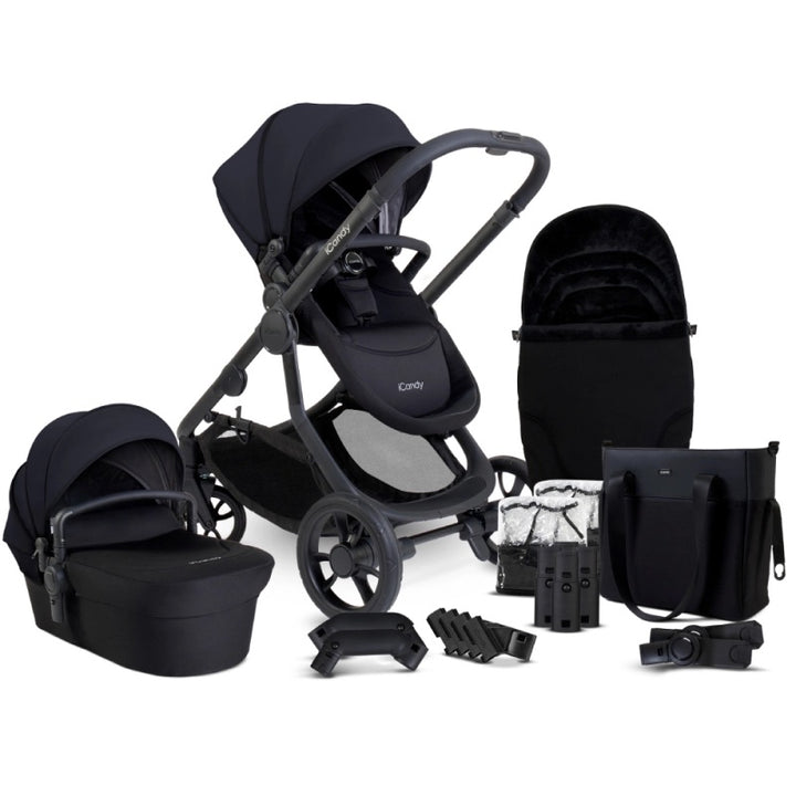 iCandy Orange 4 Pushchair Bundle - Black Edition