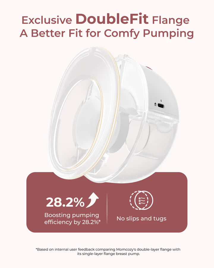 Momcozy Double M5 Wearable Electric Breast Pump - Maroon