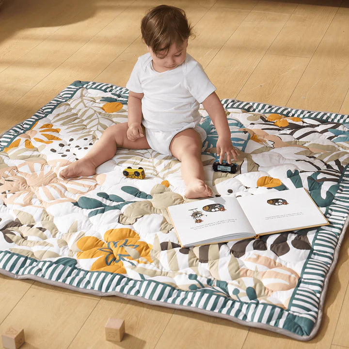 Momcozy Baby Portable Play Mat - Green Forest