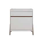 Tutti Bambini Fuori Mini 2 Piece Nursery Furniture Set – Warm Walnut/White Sand COLLECTION OR LOCAL DELIVERY ONLY