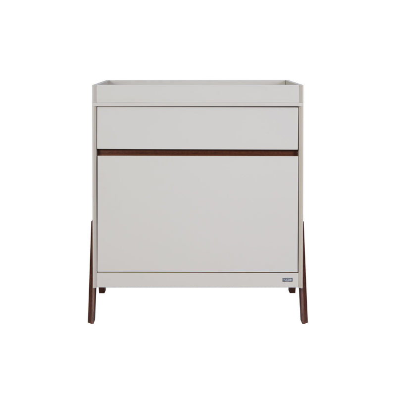 Tutti Bambini Fuori Mini 2 Piece Nursery Furniture Set – Warm Walnut/White Sand COLLECTION OR LOCAL DELIVERY ONLY