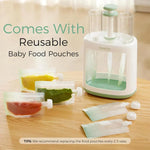 Momcozy Squeeze Station Baby Food Maker - White/Green