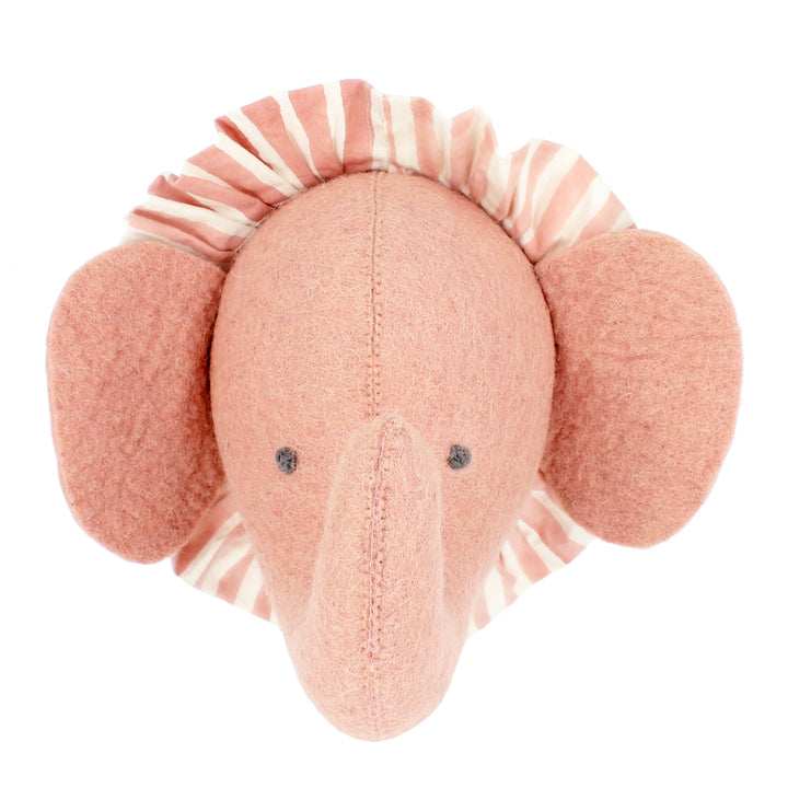 Fiona Walker Elephant with Vintage Ruff Head Mini - Pink