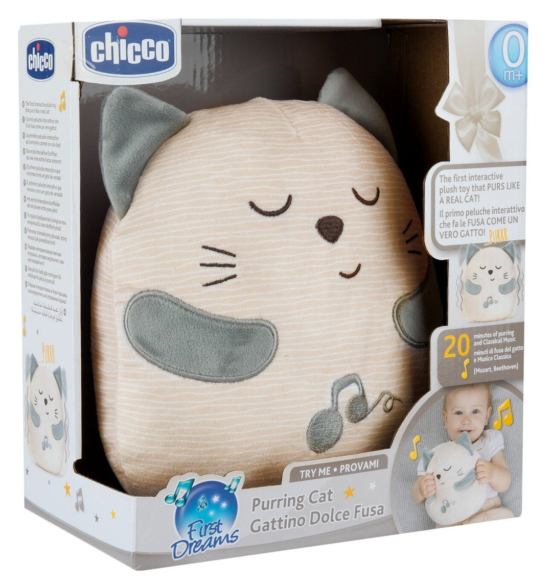 Chicco First Dreams Purring Cat Plush Toy