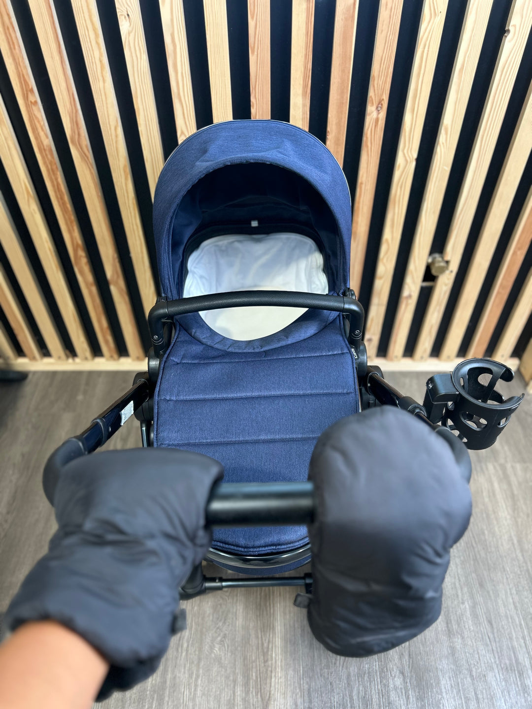 PRE LOVED iCandy Peach 6 Travel System - Navy Twill