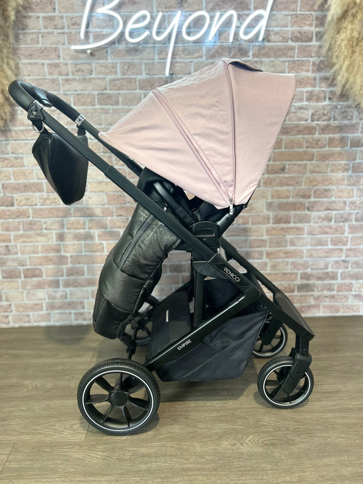 PRE LOVED Venicci Empire Compact Stroller in Silk Pink with Accessory Pack