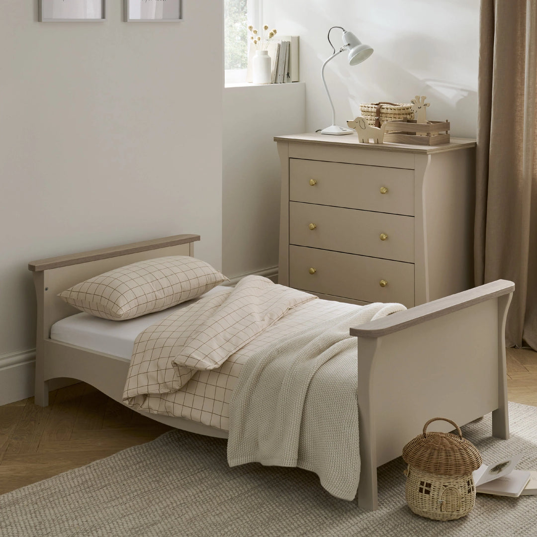CuddleCo Clara Toddler Bed - Cashmere & Ash