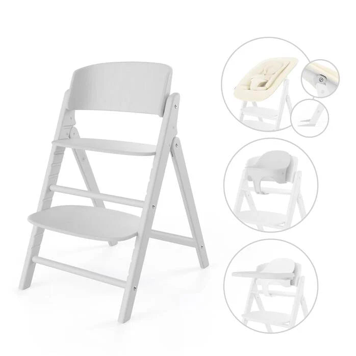 Cybex Click & Fold 4in1 Highchair - All White