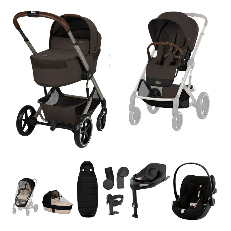 Cybex Balios S Lux Cloud G3 Ultimate Travel System Bundle - Chocolate Brown (2026)