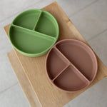 PETITE&MARS Silicone divided plate - Sand