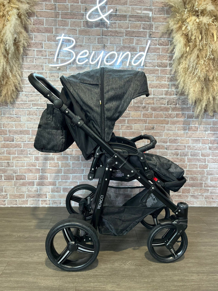 PRE LOVED Venicci Soft Travel System - Denim Black